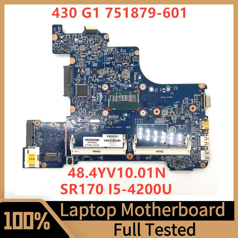 751879-601 753630-601 For HP Probook 430 G1 Laptop Motherboard 12239-1N 48.4YV10.01N W/ SR170 I5-4200U CPU 100% Full Tested Good
751879-601 753630-601 For HP Probook 430 G1 Laptop Motherboard 12239-1N 48.4YV10.01N W/ SR170 I5-4200U CPU 100% Full Tested Good