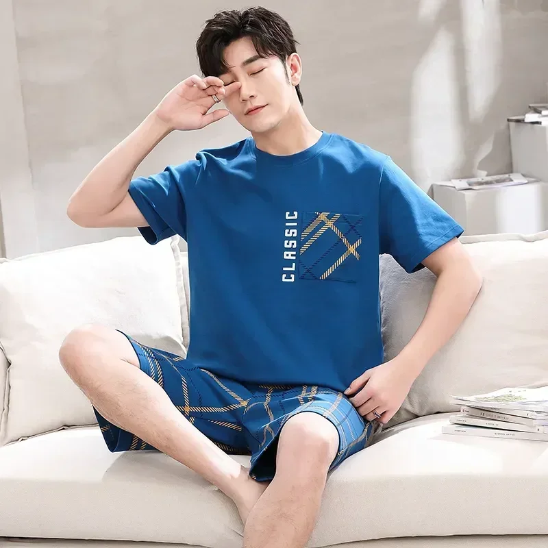 Tops Plaid Casual Pijamas Pajamas Sets Summer Men Pants Sleepwear Fashion Short Pyjamas Lattice Cartoon New Homewear Mens
Tops Plaid Casual Pijamas Pajamas Sets Summer Men Pants Sleepwear Fashion Short Pyjamas Lattice Cartoon New Homewear Mens