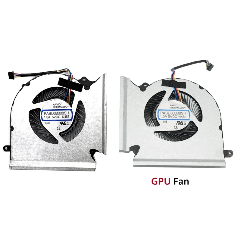 

Вентилятор охлаждения процессора компьютера + вентилятор охлаждения графического процессора аксессуары для MSI GE66 GP66 GL66 MS-1541 N453 N454 PABD08008SH