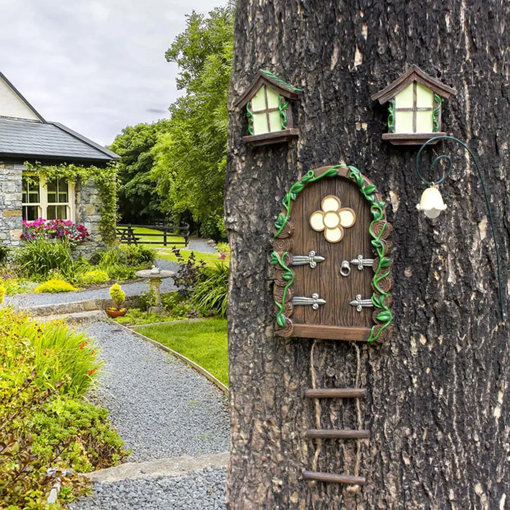 Weather-resistant Garden Decor Fairy House Figurine Tree Hanging Statue Window Sitting Elf Ladder Resin Craft Outdoor for Home
Weather-resistant Garden Decor Fairy House Figurine Tree Hanging Statue Window Sitting Elf Ladder Resin Craft Outdoor for Home