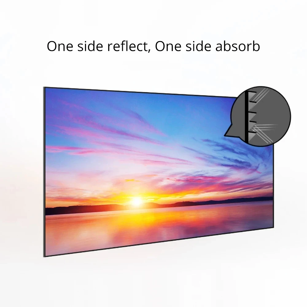 YuTong 150 inch ALR Projector screen 16:9 Fixed frame Ambient Light Rejecting projector screen for 4K/8K UTS projector Laser TV
YuTong 150 inch ALR Projector screen 16:9 Fixed frame Ambient Light Rejecting projector screen for 4K/8K UTS projector Laser TV