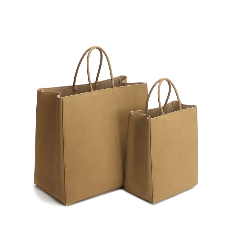 Kraft paper bag color leather handbag 2023 summer new ladies bag niche design large capacity tote bag handbag
Kraft paper bag color leather handbag 2023 summer new ladies bag niche design large capacity tote bag handbag