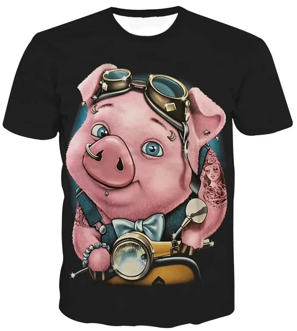 New Short Sleeve T-shirt Fun Pig 3D Camo Hunting Animal Man's Crew-neck Loose Casual Outdoor Quick Drying Tough Guy Style Top
New Short Sleeve T-shirt Fun Pig 3D Camo Hunting Animal Man's Crew-neck Loose Casual Outdoor Quick Drying Tough Guy Style Top