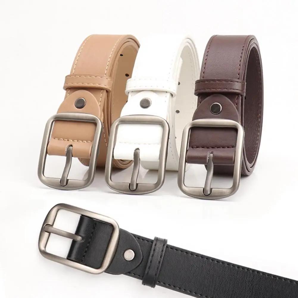 Simple Pin Buckle Belt Fashionable Unisex Belt Adjustable Women's Imitation Leather Belt with Multi Holes Design for Costume
Simple Pin Buckle Belt Fashionable Unisex Belt Adjustable Women's Imitation Leather Belt with Multi Holes Design for Costume