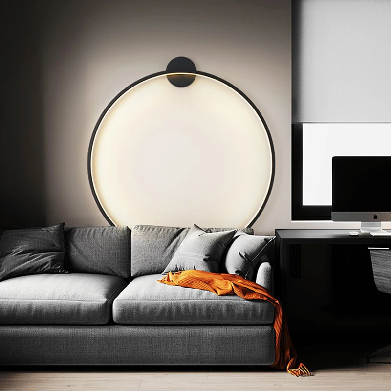 Nordic Simple Circle Background Decor Lights Modern LED Wall Lamp For Living Room Bedroom Bedside Aisle Corridor Indoor Lighting
Nordic Simple Circle Background Decor Lights Modern LED Wall Lamp For Living Room Bedroom Bedside Aisle Corridor Indoor Lighting