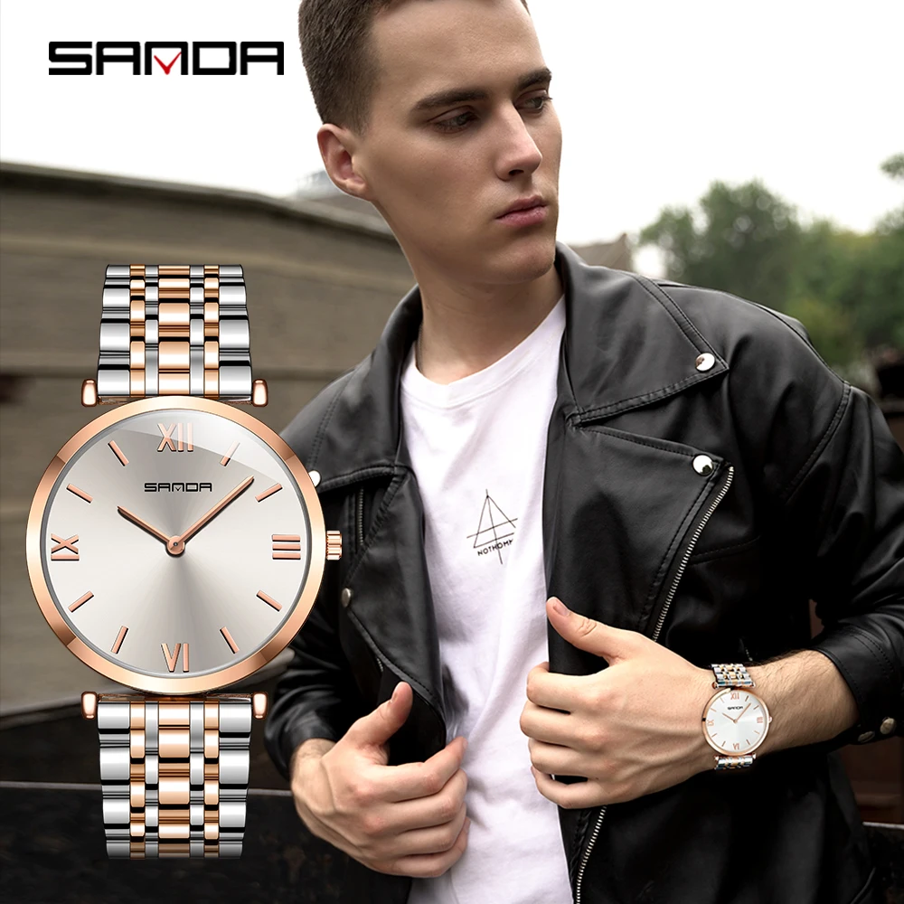 SANDA Men'S Watch Luxury Original Big Brand Waterproof Elegant Fashion Quartz Wristwatch Clock Stainless Steel Wrist Timepiece
SANDA Men'S Watch Luxury Original Big Brand Waterproof Elegant Fashion Quartz Wristwatch Clock Stainless Steel Wrist Timepiece