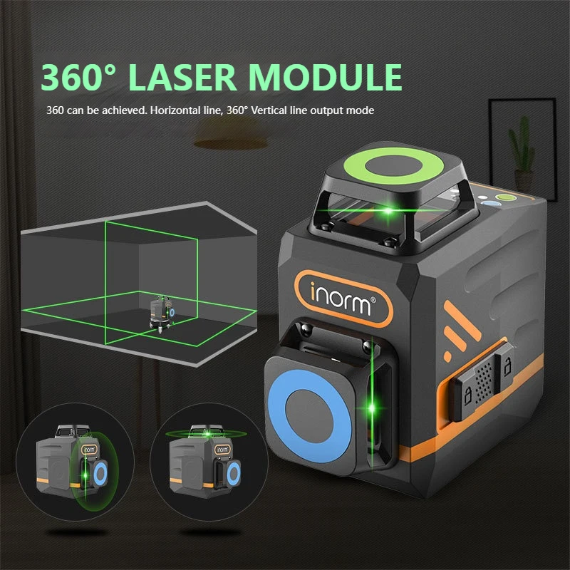 High Power Green Self-leveling Laser Level 360 8 Lines Wall Projection Instrument Professional Laser Levels Construction Tools
High Power Green Self-leveling Laser Level 360 8 Lines Wall Projection Instrument Professional Laser Levels Construction Tools