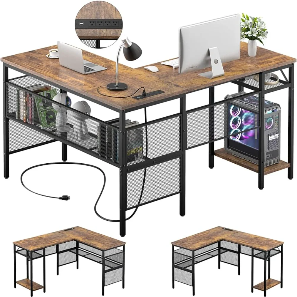2 Person Home Office Gaming Desk L Shaped Computer Desk With Magic Portable 4 Power Outlets and USB Charging Ports Table
2 Person Home Office Gaming Desk L Shaped Computer Desk With Magic Portable 4 Power Outlets and USB Charging Ports Table