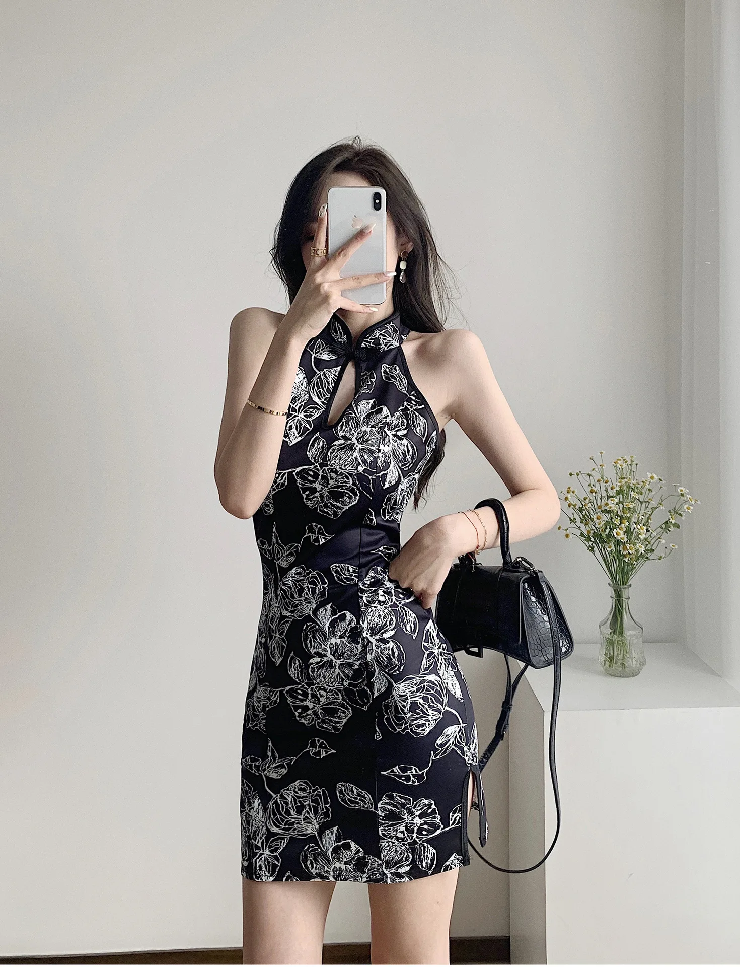 

Платье женское без рукавов y2k, завышенная талия, уличная одежда в стиле ретро, пикантное облегающее элегантное китайское стрейчевое, лето