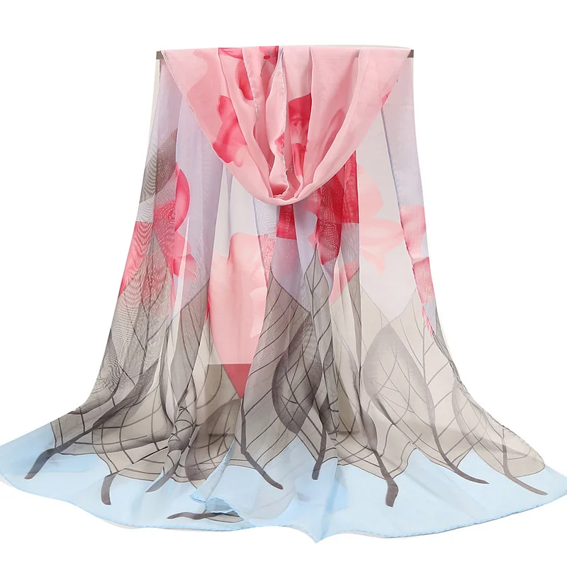 New Trendy Elegant Silk Scarves Women's Flower Print Long Chiffon Scarf Soft Wrap Lady Shawl Fashion Accessories 155*50cm
New Trendy Elegant Silk Scarves Women's Flower Print Long Chiffon Scarf Soft Wrap Lady Shawl Fashion Accessories 155*50cm