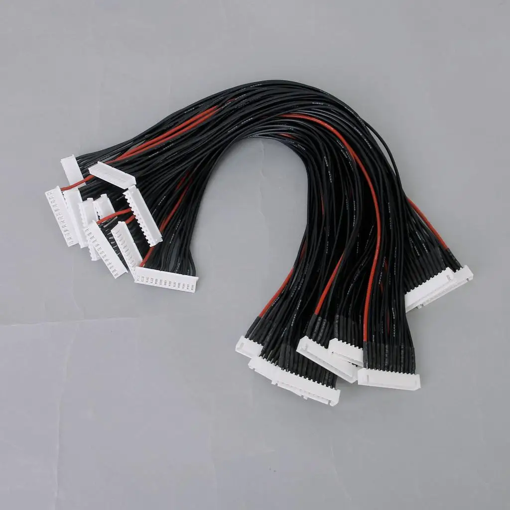 

10 pcs set JST-XH 30cm 12S Lipo Balancer Extension Cable Extension Cable