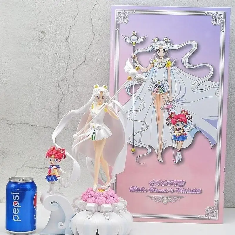 37cm Sailor Moon Anime Figure GK Tsukino Usagi ChibiChibi Sailor Cosmos Statue Pvc Action Figurine Collectible Model Toy Gift
37cm Sailor Moon Anime Figure GK Tsukino Usagi ChibiChibi Sailor Cosmos Statue Pvc Action Figurine Collectible Model Toy Gift