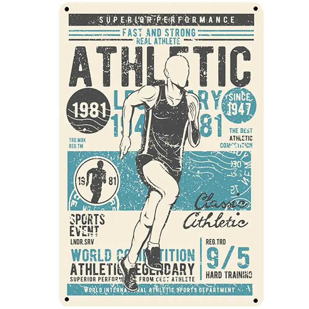 Retro Design Dash Marathon Tin Metal Signs Wall Art | Thick Tinplate Print Poster Wall Decoration for Stadium
Retro Design Dash Marathon Tin Metal Signs Wall Art | Thick Tinplate Print Poster Wall Decoration for Stadium