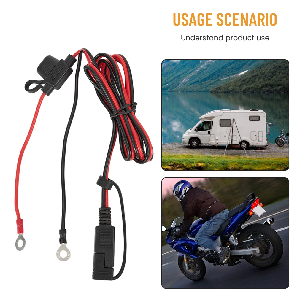 1PC 16AWG New Motorcycle Battery SAE Power Cable To Ring Power Cable Terminal Connector Extension Cord 12-24V Black Red Blue
1PC 16AWG New Motorcycle Battery SAE Power Cable To Ring Power Cable Terminal Connector Extension Cord 12-24V Black Red Blue