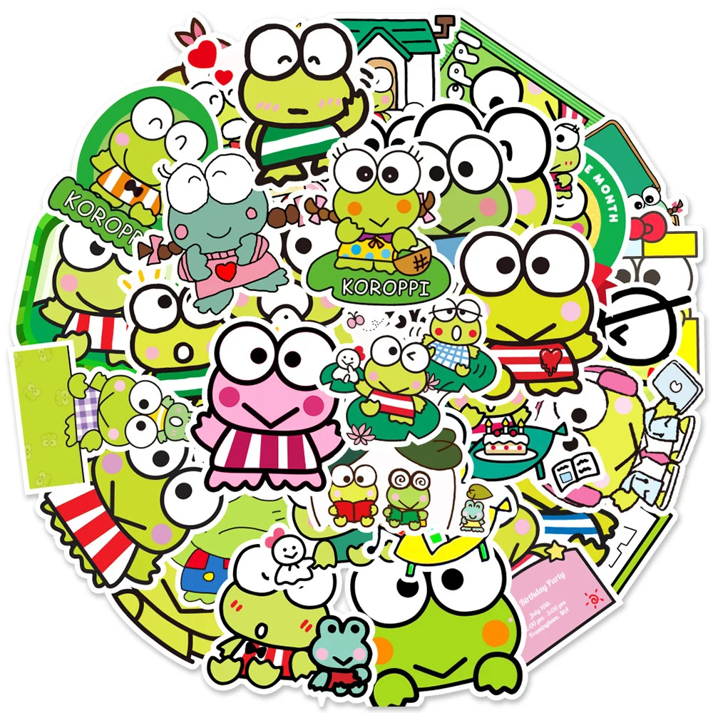 10/30/50pcs Kawaii Kero Kero Keroppi Stickers for Kids Girls Waterproof Cute Decals DIY Scrapbooking Phone Case Laptop Sticker
10/30/50pcs Kawaii Kero Kero Keroppi Stickers for Kids Girls Waterproof Cute Decals DIY Scrapbooking Phone Case Laptop Sticker