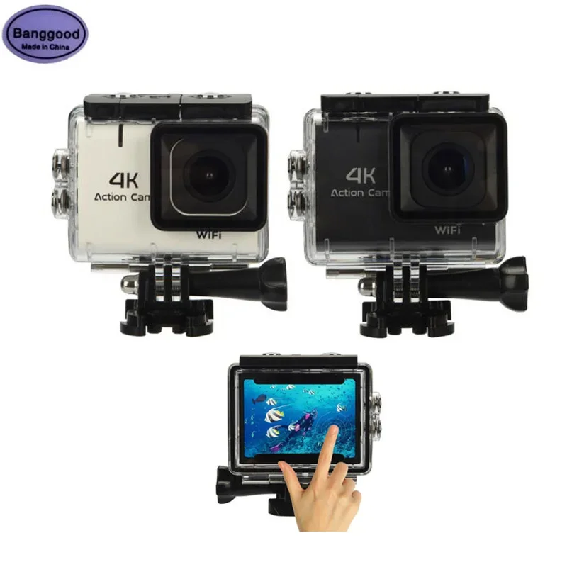 

Banggood M22 170 Degree Wide Angle 4K/30fps 16MP WiFi Action Camera with 2'' HD Touch Screen 30m Diving Waterproof Sports Camera