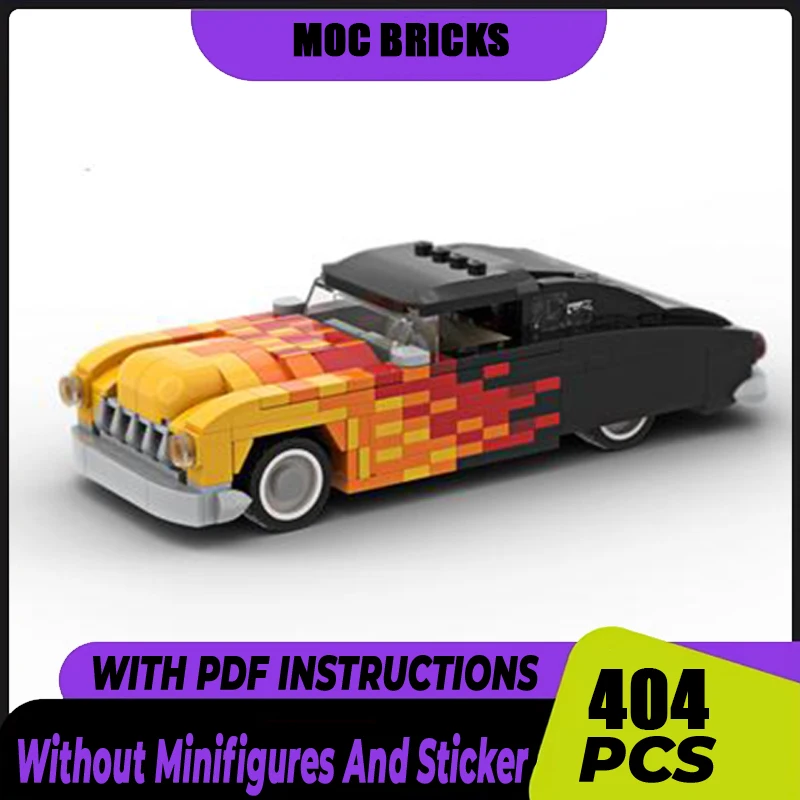 

Moc Building кирпичики город Автомобильная серия Flame Supercar Model Technology модульные блоки DIY набор в сборе Рождественский подарок