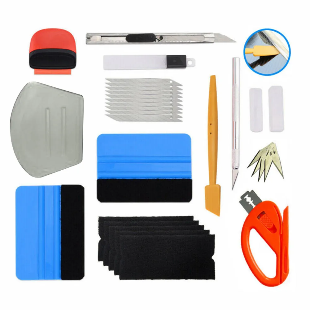Car Film Wrapping Tools Kits Vinyl Blue Squeegee Cutter Blades Scraper ABS Plastic Accessories For Vehicles
Car Film Wrapping Tools Kits Vinyl Blue Squeegee Cutter Blades Scraper ABS Plastic Accessories For Vehicles