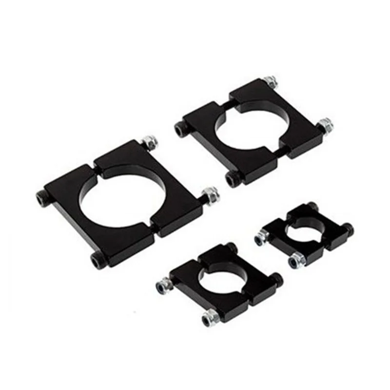 

2sets CNC Aluminum 8mm 10mm 12mm 16mm 20mm 22mm 25mm black Tube Clamp Motor Mount Fixture Clip Holder for Multi-axis Aircraft