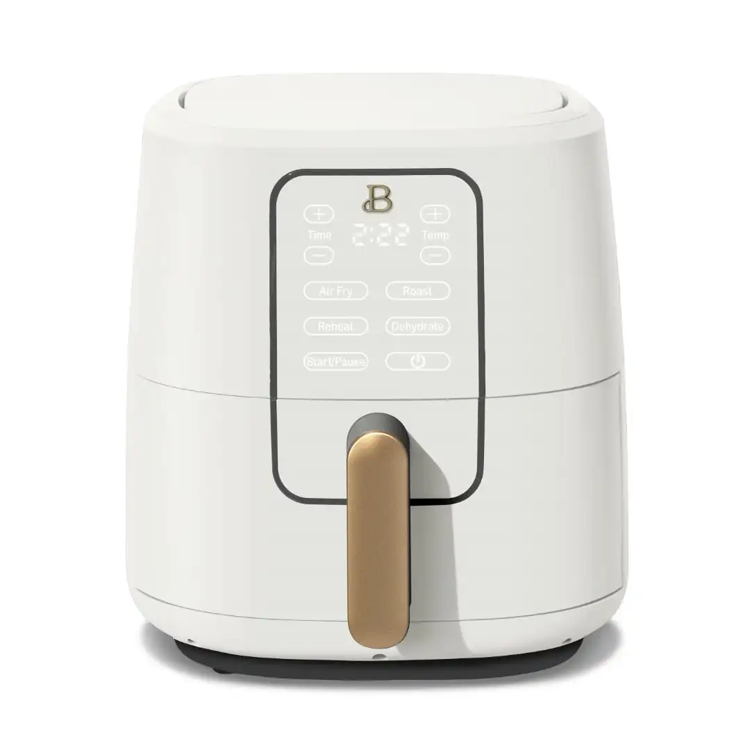 6-Quart Air Fryer with TurboCrisp Technology and Touch-Activated Display, White Icing by Drew Barrymore
6-Quart Air Fryer with TurboCrisp Technology and Touch-Activated Display, White Icing by Drew Barrymore