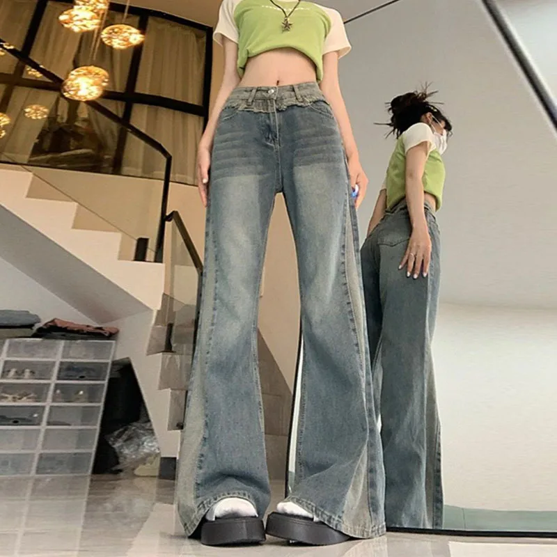 High Street Retro High Waist Slim Jeans 2023 Autumn Winter Fashion Women Trousers Loose Patchwork Fabric Spicy Girl Flare Pants
High Street Retro High Waist Slim Jeans 2023 Autumn Winter Fashion Women Trousers Loose Patchwork Fabric Spicy Girl Flare Pants