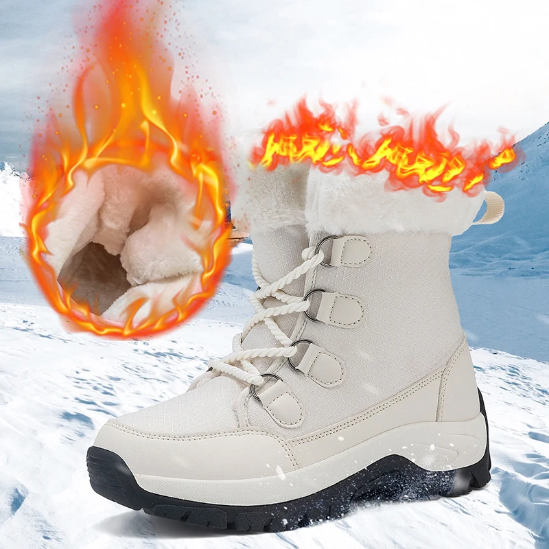Couple Plush Thick Sole Warm High Top Casual Snow Boots Winter new Outdoor Work Boots Plus Size Men's and Women's Cotton Shoes
Couple Plush Thick Sole Warm High Top Casual Snow Boots Winter new Outdoor Work Boots Plus Size Men's and Women's Cotton Shoes