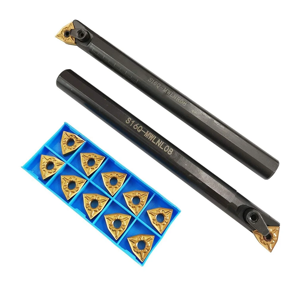 Suitable for Semi finishing & Finishing with 16mm Set of S16Q MWLNR08 MWLNL08 Lathe Turning Tool Holder + 10X WNMG0804 Insert
Suitable for Semi finishing & Finishing with 16mm Set of S16Q MWLNR08 MWLNL08 Lathe Turning Tool Holder + 10X WNMG0804 Insert