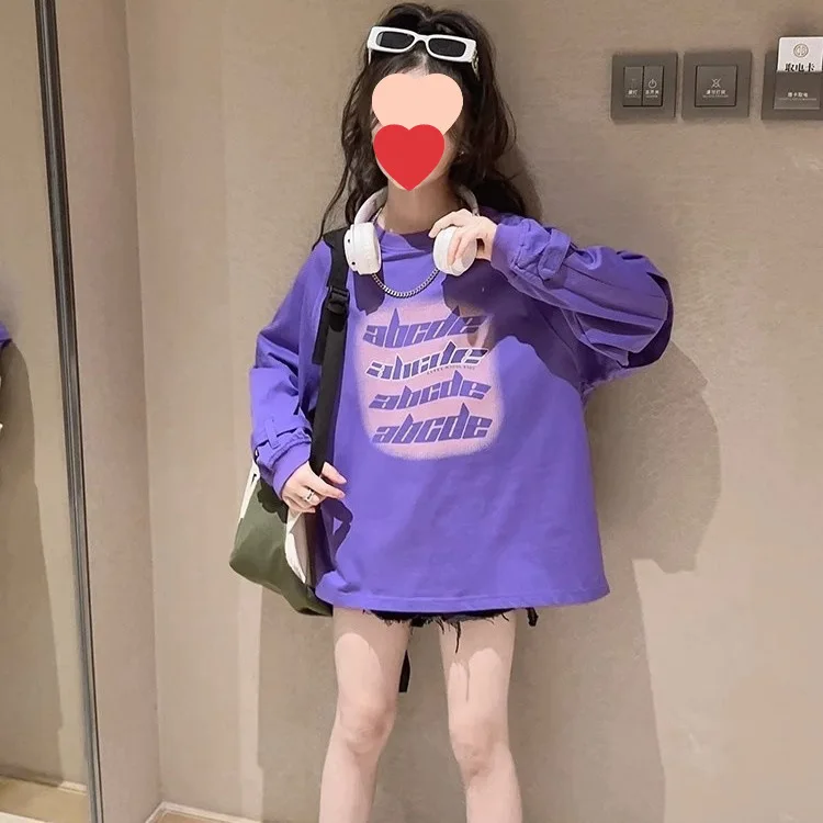 Футболка детская с длинным рукавом, свитшот с контрастными надписями для девочек, пуловер в Корейском стиле для подростков, весна-осень
Футболка детская с длинным рукавом, свитшот с контрастными надписями для девочек, пуловер в Корейском стиле для подростков, весна-осень