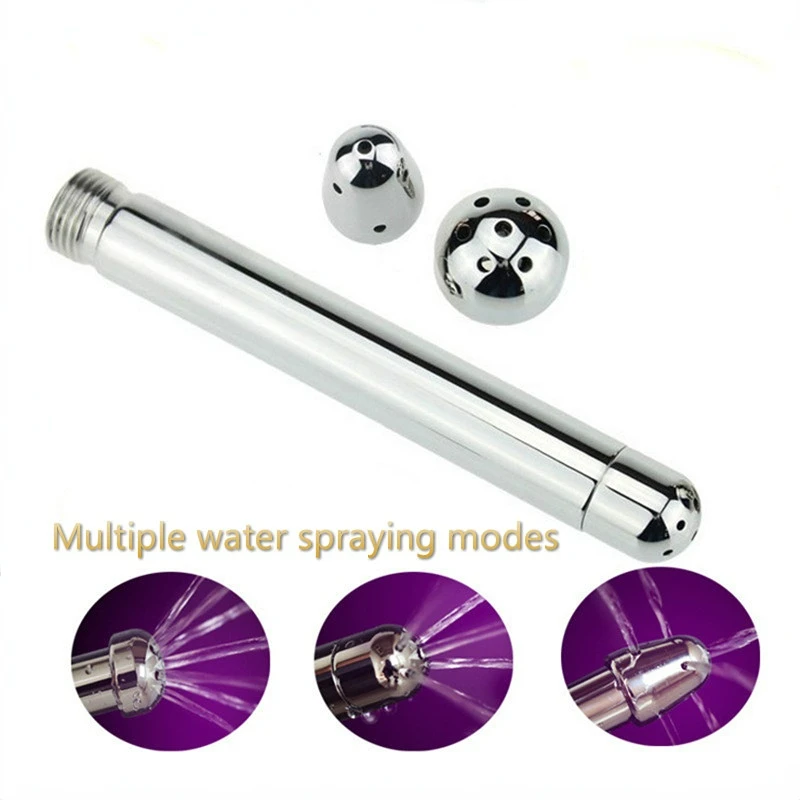 

3 Styles Head Stainless steel Bidet Faucets Rushed Anal Douche Shower Cleaning Enemator Enema Metal Anal Cleaner Butt Plugs Tap