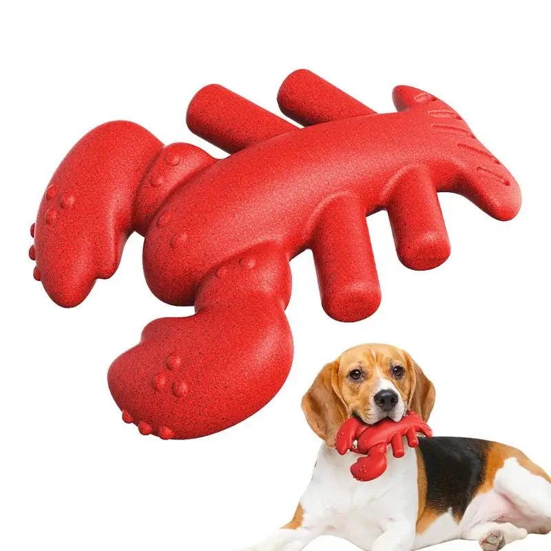 

Tough Chew Toys Durable Interactive Teething Toys Soft Lobster Shape Chew Toys for Dogs puppy playing Training Pet Toy Supplies