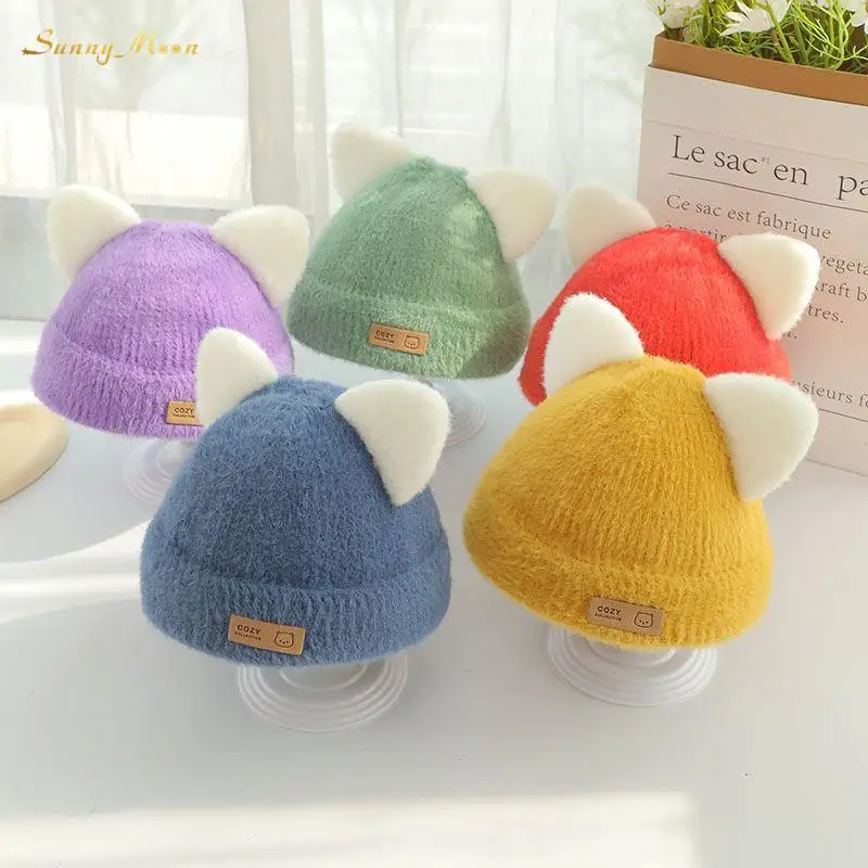 Fashion Baby Boys Girls Winter Infant Toddler Child Leisure Cute Lovely Plush Warm Cat Ear Wool Knitted Kids For Dome Hat 1-3Y
Fashion Baby Boys Girls Winter Infant Toddler Child Leisure Cute Lovely Plush Warm Cat Ear Wool Knitted Kids For Dome Hat 1-3Y