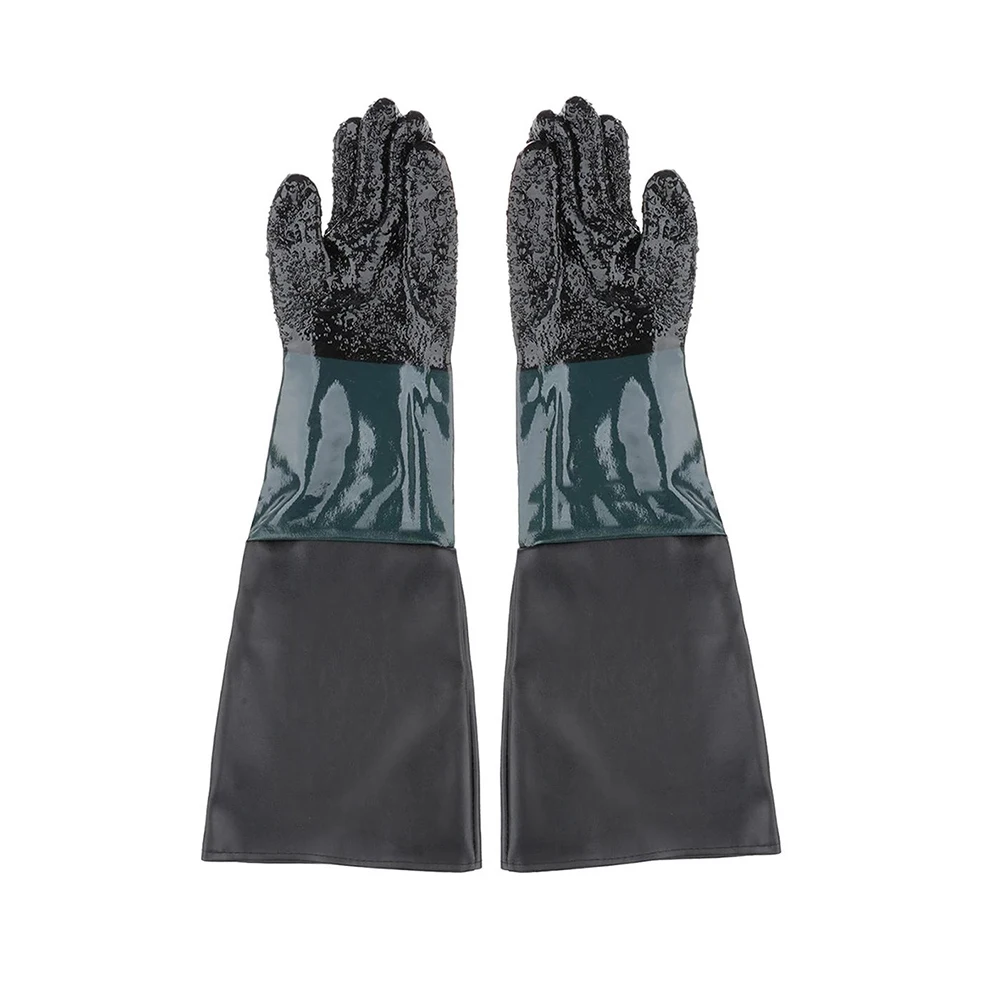 Gloves Sandblasting Gloves 1 Pair 60cm Accessories Comfortable Green Stitching Black PVC + Cotton Parts Brand New
Gloves Sandblasting Gloves 1 Pair 60cm Accessories Comfortable Green Stitching Black PVC + Cotton Parts Brand New