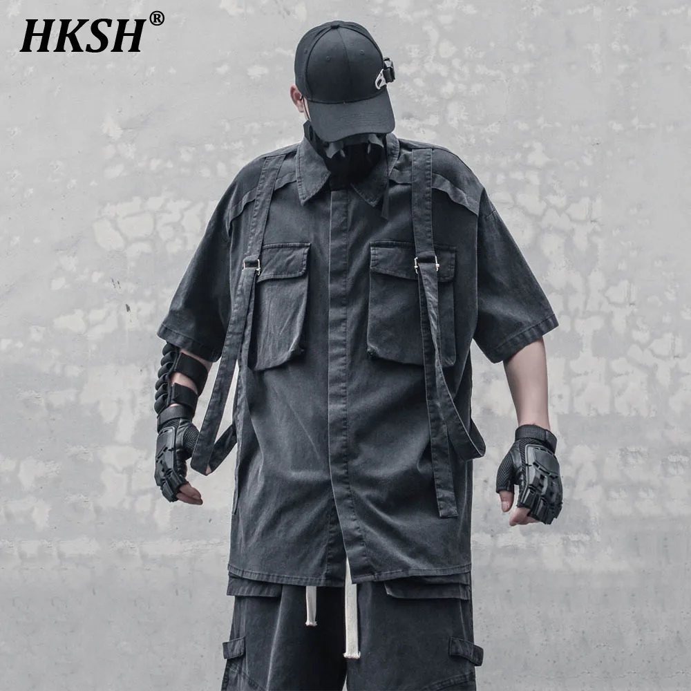 Летние Новые мужские рубашки HKSH в стиле панк, красивые винтажные Изношенные тактические топы на бретелях HK0915
Летние Новые мужские рубашки HKSH в стиле панк, красивые винтажные Изношенные тактические топы на бретелях HK0915