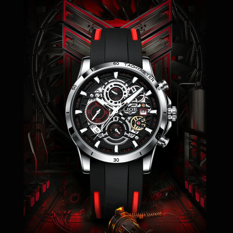 

LIGE Watch for Men Top Brand Luxury Sport Watches Luminous Waterproof Quartz Wristwatch Chronograph Male Clock Relogio Masculino