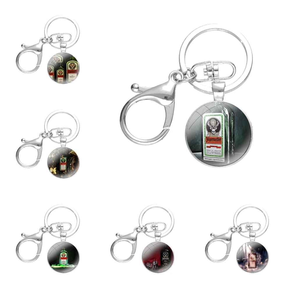 Keychains Handmade Glass Cabochon Alloys Key Rings Fashion Cartoon Design Creative Jagermeister Retro Bottle
Keychains Handmade Glass Cabochon Alloys Key Rings Fashion Cartoon Design Creative Jagermeister Retro Bottle