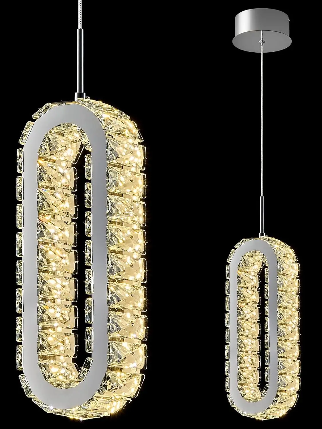 ndant Lighting for Kitchen Island LED Modern Chrome Pendant Lights Fixture Mini Oval Crystal Chandeliers for Bedroom
ndant Lighting for Kitchen Island LED Modern Chrome Pendant Lights Fixture Mini Oval Crystal Chandeliers for Bedroom