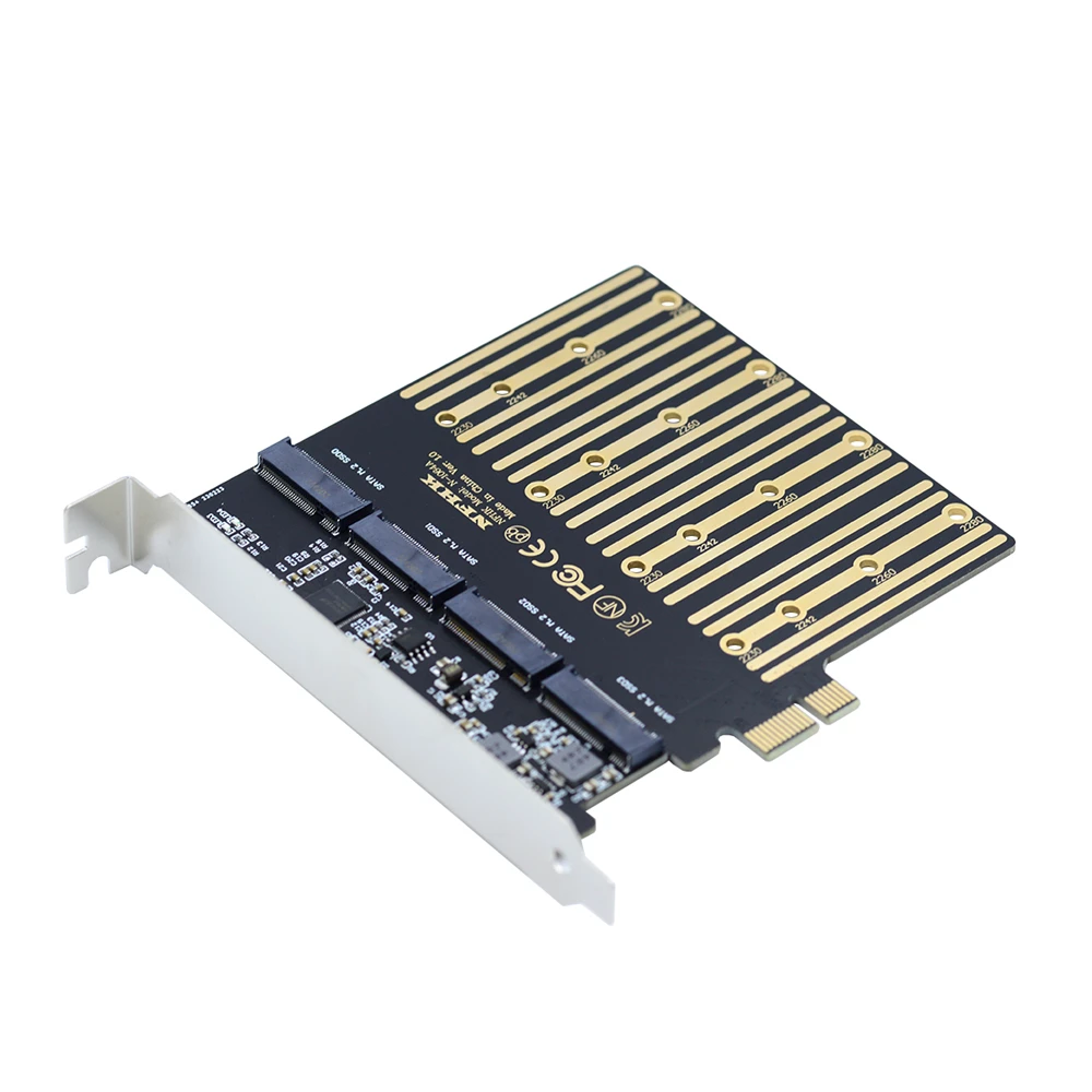 Four SATA NGFF Key B+M SSD to PCI-E 1x Mainboard Desktop Adapter Converter SSD Card ASM1064 2280
Four SATA NGFF Key B+M SSD to PCI-E 1x Mainboard Desktop Adapter Converter SSD Card ASM1064 2280