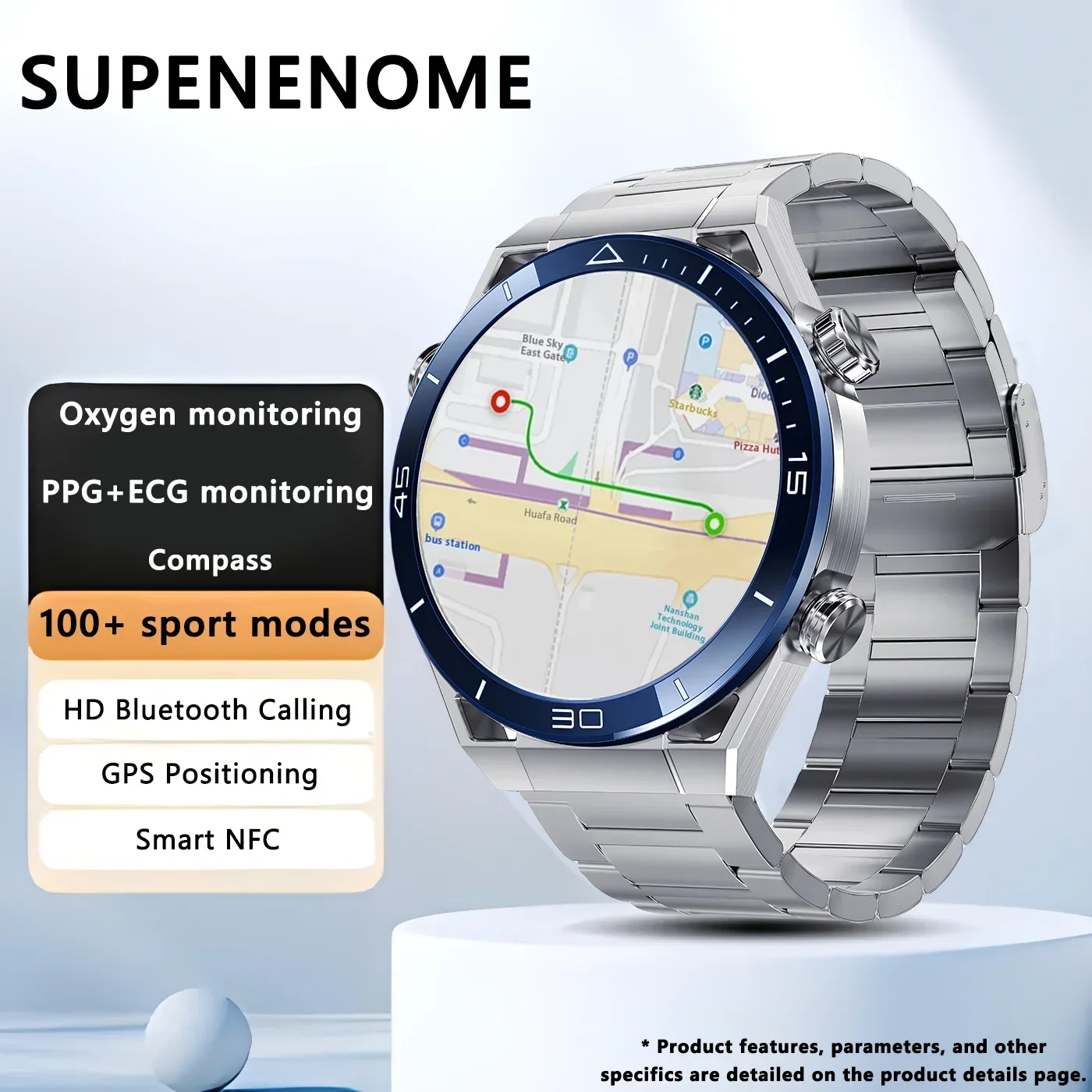 

Смарт-часы для Android IOS, GPS-трекер для мужчин, 454*454 AMOLED HD экран, пульсометр, ЭКГ + PPG Bluetooth, Смарт-часы для звонков, новинка 2024