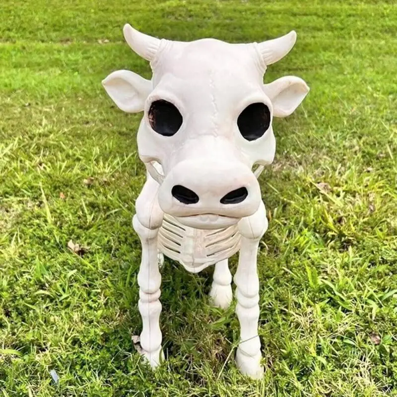 

Skeleton Home Decor Create An Atmosphere Bull Head Halloween Skeleton Cow Scary Supplies Skull Cow Ornament