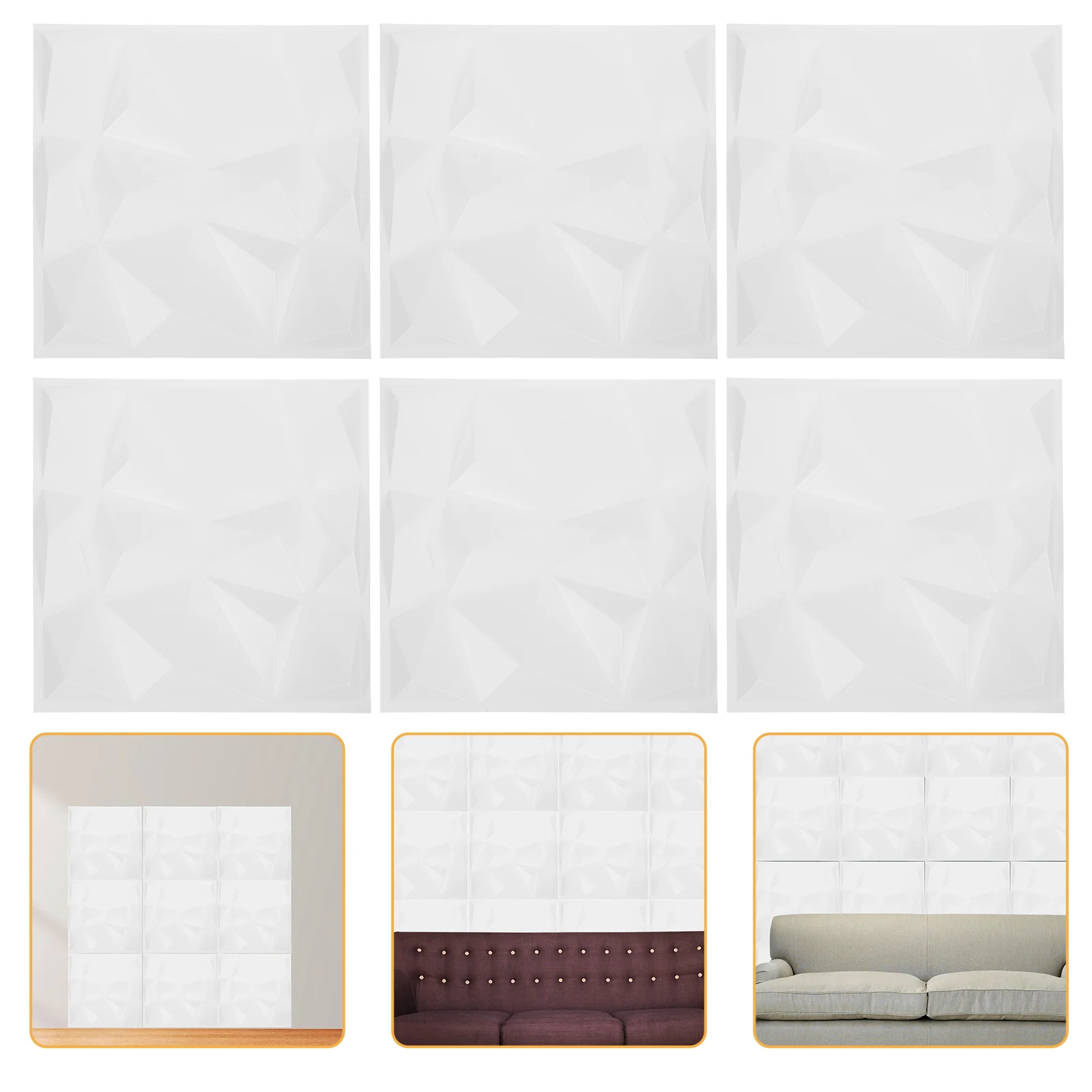 6 Pcs Three-dimensional Wall Panel Panels Bedroom Plastic 3D for Lobby Decor Decorative Pvc Paneling Office Wallpaper
6 Pcs Three-dimensional Wall Panel Panels Bedroom Plastic 3D for Lobby Decor Decorative Pvc Paneling Office Wallpaper