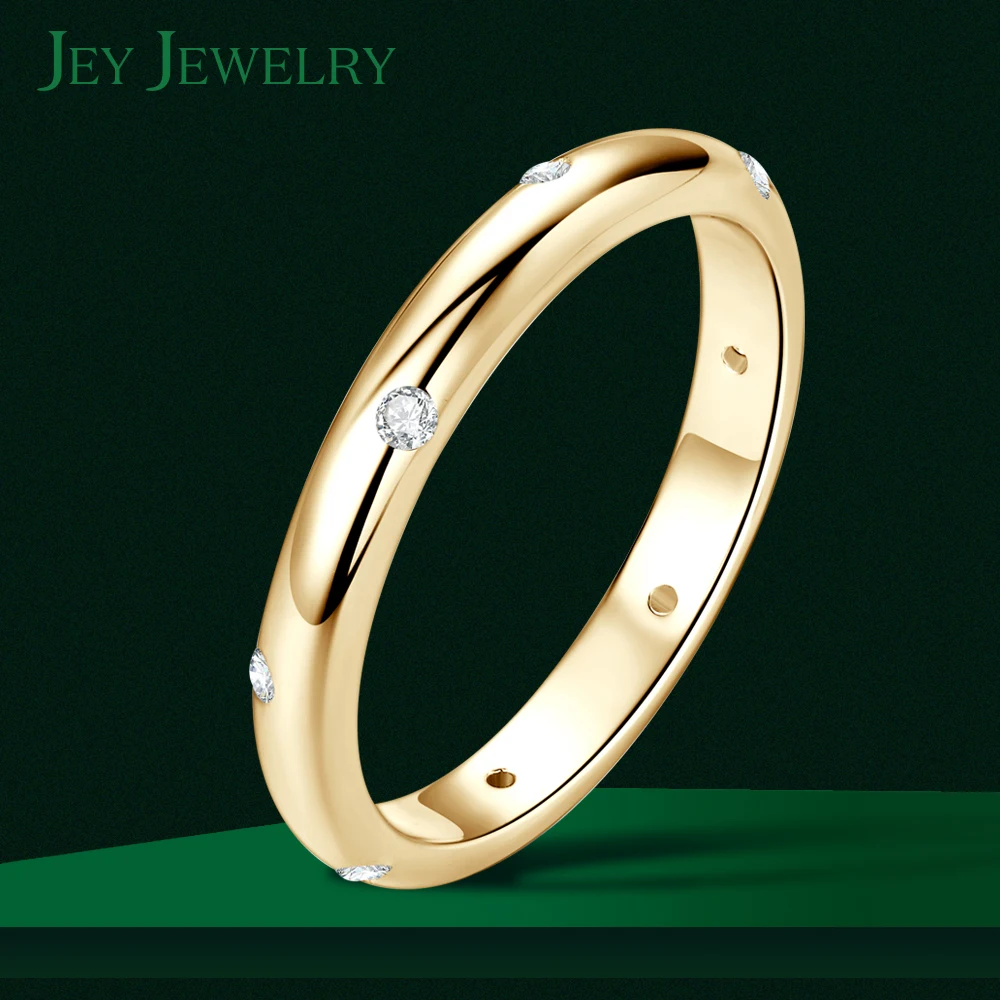 

Обручальное кольцо с муассанитом для мужчин и женщин, кольца из серебра 925 пробы с покрытием 14 к белым/желтым золотом, ювелирные изделия в подарок