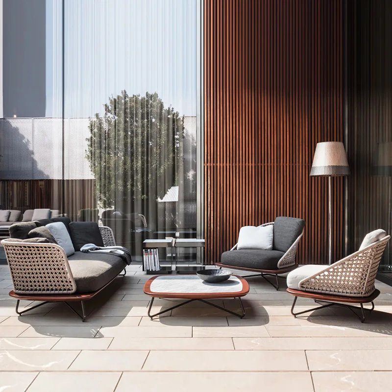 Outdoor rattan chair sofa combination outdoor courtyard balcony sun-proof waterproof terrace outdoor garden leisure furniture
Outdoor rattan chair sofa combination outdoor courtyard balcony sun-proof waterproof terrace outdoor garden leisure furniture