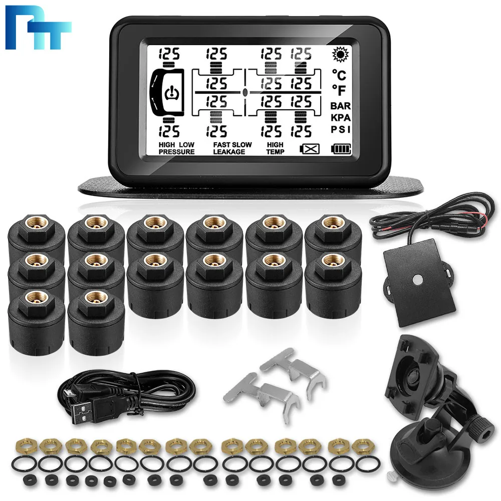 Security Protection TPMS 14 Sensors For Truck And Trailer Car Accessories Essential Tools | Автомобили и мотоциклы