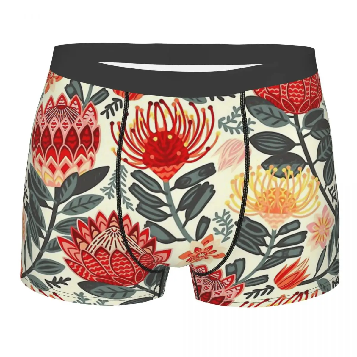 Protea Proteas Chintz Grey Red Underpants Homme Panties Men's Underwear Print Shorts Boxer Briefs
Protea Proteas Chintz Grey Red Underpants Homme Panties Men's Underwear Print Shorts Boxer Briefs