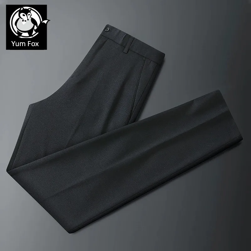 

Baisheng Fox Large Size 300 Jin Black Fat Casual Pants