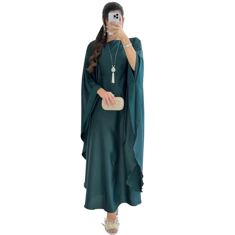 

Средний Восток, абайя, мусульманское платье, скромный Модный пуловер, мягкий женский халат с кованым рукавом, женские платья, кафтан