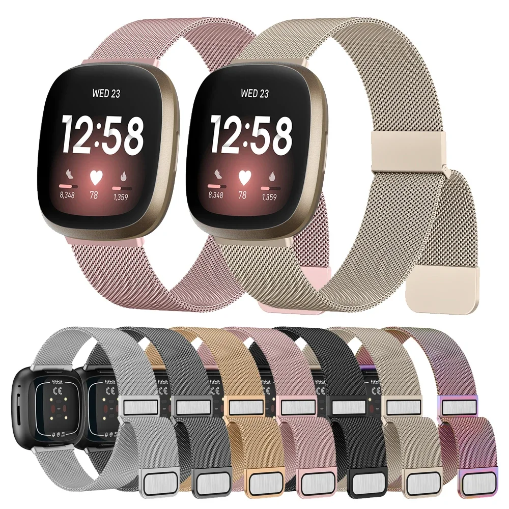 

Magnetic Loop Watch Band For Fitbit Versa/Versa 2/Versa 3/Versa 4 Strap Bracelet Wristband For Fitbit Versa Lite/Sense 2 Band