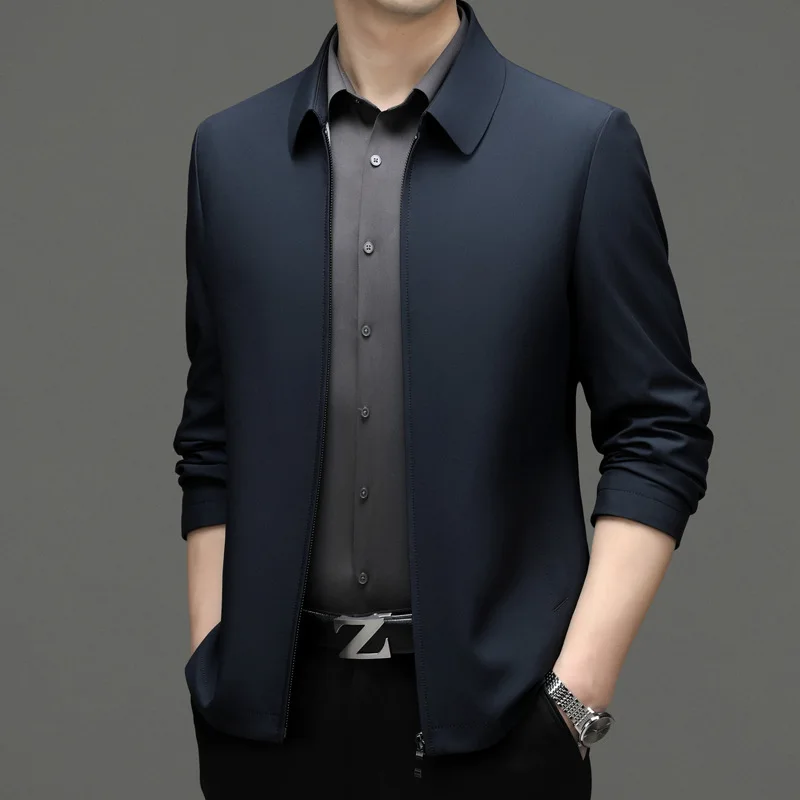 

6660-Four seasons linen small suit male cotton and linen jacket middle -aged casual suit