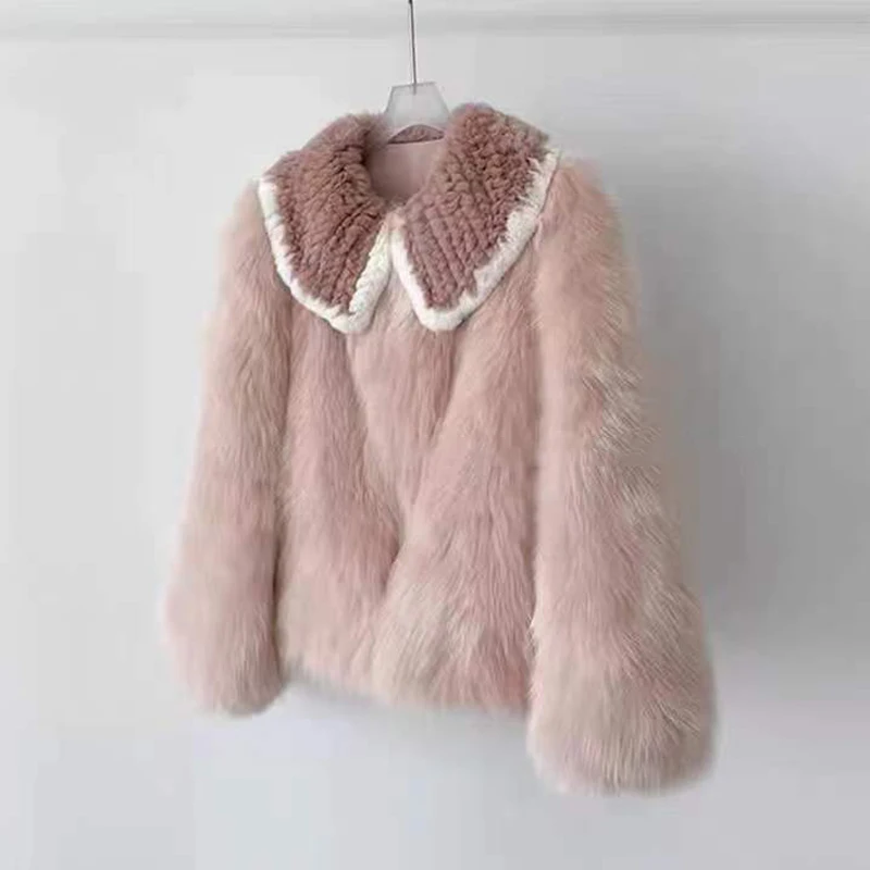 2023 New Pink Winter Sheepskin Faux Fur Coat Women Thickened and Warm Faux Fox Fur Jacket Autumn Winter Thick Warm Plush Coat
2023 New Pink Winter Sheepskin Faux Fur Coat Women Thickened and Warm Faux Fox Fur Jacket Autumn Winter Thick Warm Plush Coat