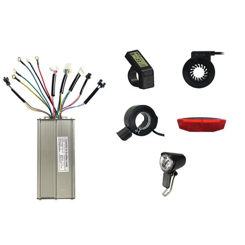 36V 48V 1000W E-Bike 30A Sine Wave Brushless Controller With KT LCD4 Display E-Bike Light Kit
36V 48V 1000W E-Bike 30A Sine Wave Brushless Controller With KT LCD4 Display E-Bike Light Kit